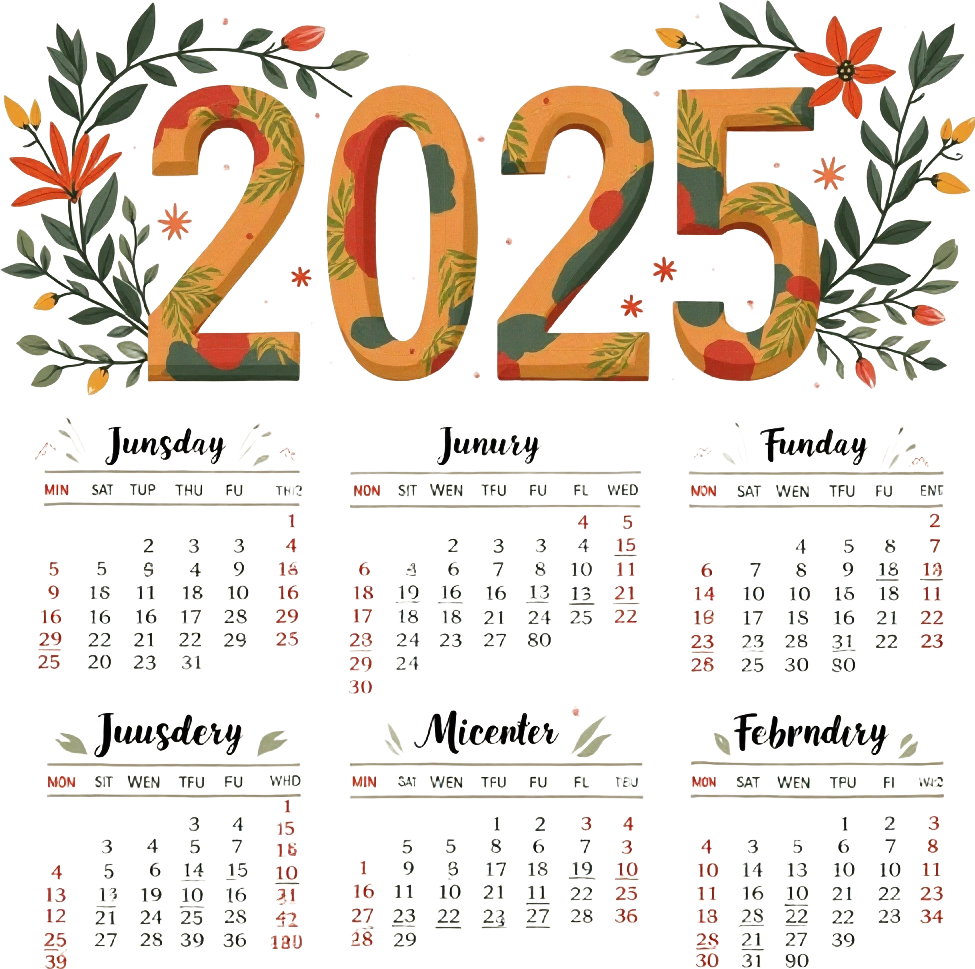 2025 Floral Calendar